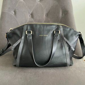 Cole Haan Leather Satchel Black